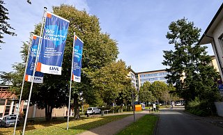 Die LWL-Klinik befindet sich mitten in Paderborn an der Agathastraße. - Niklas Tüns