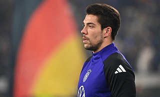 Torwart Stefan Ortega Moreno (32) ist zum ersten Mal in den DFB-Kader berufen worden. Beim Länderspiel gegen Bosnien-Herzegowina am Samstagabend in Freiburg übernahm er die Rolle des Reservekeepers. - IMAGO/Sven Simon