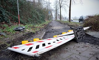 Frühestens Mitte Februar werden die Bauarbeiten fortgesetzt. - Felix Eisele