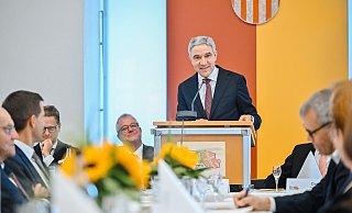 Stephan Harbarth, Präsident des Bundesverfassungsgerichts, war Festredner beim diesjährigen Libori-Mahl. - BESIM MAZHIQI