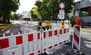 An der Penzlinger Straße in Paderborn dauern die Bauarbeiten voraussichtlich zwei Monate. - Felix Schwien