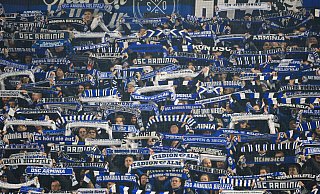 Die Bielefelder Schüco-Arena war auch gegen Stuttgart II mir mehr als 18.000 Zuschauern sehr gut besucht. - Oliver Krato