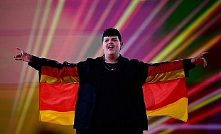 Isaak Guderian aus Espelkamp vertrat 2024 Deutschland beim ESC im schwedischen Malmö. Volle 12 Punkte für sein Herz für Tiere gab ihm nun auch eine Lübbecker Tierarztpraxis. - AFP