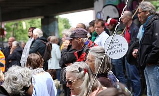 Rund 600 Demonstranten positionierten sich gegen den Neonazi-Aufzug. - Claus Frickemeier