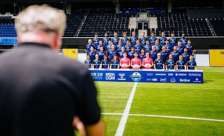 Der SC Paderborn hat am Freitagmittag zum offiziellen Fototermin geladen. - Besim Mazhiqi Der SC Paderborn hat am Freitagmittag zum offiziellen Fototermin geladen. - Besim Mazhiqi
