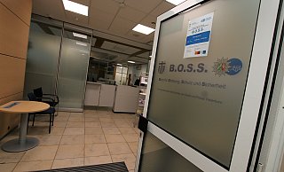 Die Boss-Wache Paderborn ist seit Mai in den Räumen der früheren Sparkassenfiliale Südstadt an der Borchener Straße untergebracht. - Rajkumar Mukherjee
