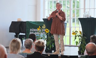 Die Kovorsitzende der Grünen-Bundestagsfraktion sprach am Freitagabend in der Wandelhalle. - Ulf Hanke Die Kovorsitzende der Grünen-Bundestagsfraktion sprach am Freitagabend in der Wandelhalle. - Ulf Hanke