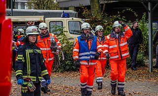Unter anderem wurde am Samstag ein Massenanfall von Verletzten im Kreis Gütersloh geprobt. - Paul Brinkmann