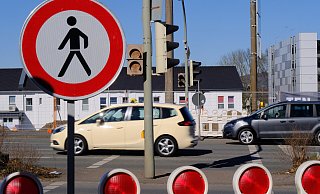 Die Ampel an der Mindener Straße funktioniert wieder - abgesehen von einer Fußgängerfurt. - Ulf Hanke Die Ampel an der Mindener Straße funktioniert wieder - abgesehen von einer Fußgängerfurt. - Ulf Hanke