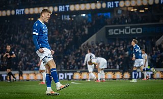 Stürmer Julian Kania hatte mit zwei Treffern wesentlichen Anteil an Arminias 3:1-Heimsieg gegen den 1. FC Saarbrücken. - Sarah Jonek