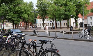 Der Klosterplatz in der Bielefelder Altstadt soll im Zuge des Projekts "Altstadt-Raum" umgestaltet werden. - Marco Hilla