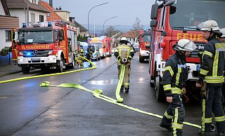Fast alle Einheiten der Feuerwehr waren vor Ort. - Felix Eisele