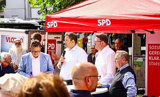 Vizekanzler Lars Klingbeil ist am 2. September 2025 in Herford zu Gast. - Daniel Salmon
