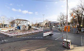 An der Kreuzung am Gierstor gibt es umfangreiche Bauarbeiten, die den Verkehr beeinträchtigen – sie bleiben aber nicht die Letzten. - Niklas Tüns