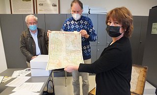 Gefunden wurde auch eine Landkarte aus dem Jahr 1916 mit dem Titel „ Der Krieg gegen Russland". - Karl-Heinz Tiemeier