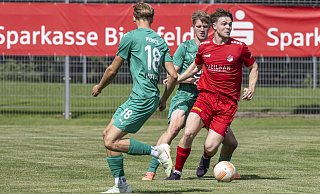 Mattis Beckmann traf in Emsdetten zum 1:1. - Jörg Dieckmann