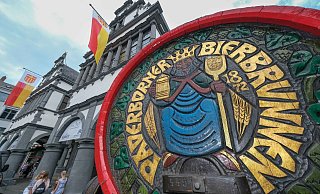 Der Bierbrunnen ist ein beliebets Libori-Ziel. - Foto: Andreas Zobe/NW