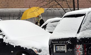 Viel Schnee sorgt am Montag für schlechtes Durchkommen. - Symbolfoto: AFP