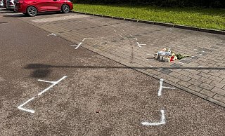 Auf diesem Parkplatz ereignete sich der tödliche Fall. - Marijan Murat/dpa