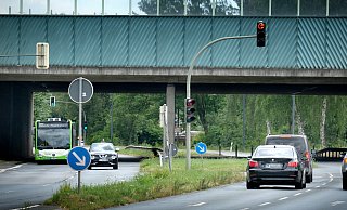Die Abbiegespur zur Autobahnauffahrt Richtung Dortmund soll im Herbst auf 180 Meter verlängert werden. - Andreas Frücht