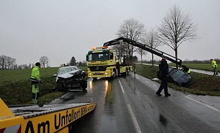 Das ganze Ausmaß des Unfalls - ein kleines Wunder, dass niemand schwer verletzt wurde. - Jobst Lüdeking