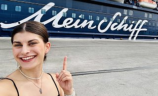 Seit Ende September ist die "Mein Schiff 5" Arbeitplatz und Zuhause von Sina Kurlbaum aus dem Kreis Gütersloh. - Sina Kurlbaum