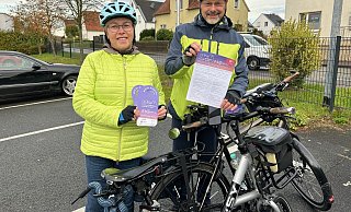 Sigrid und Uwe Diekmann engagieren sich für eine gute Fahrradinfrastruktur in Enger und Spenge. - Ingrun Waschneck
