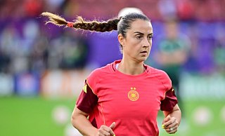 Macht nach über zwölf Jahren Schluss in der DFB-Auswahl: Sara Däbritz. (Archivbild) - Sebastian Christoph Gollnow/dpa Macht nach über zwölf Jahren Schluss in der DFB-Auswahl: Sara Däbritz. (Archivbild) - Sebastian Christoph Gollnow/dpa