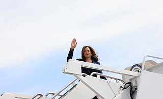 Harris: «Bei dieser Wahl stehen wir alle vor der Frage, in was für einem Land wir leben wollen.» - Kevin Mohatt/Pool Reuters/AP/dpa