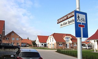 Am Alten Speicher nahe des Hüllwegs in Gehlenbeck fühlen sich junge Familien wohl. - Frank Hartmann