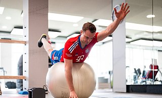 Arbeitet an seinem Comeback: Bayern-Keeper Manuel Neuer. - -/FC Bayern München/dpa