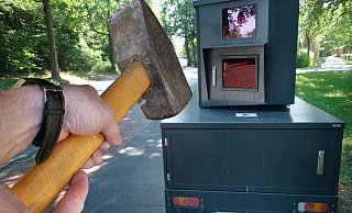 Blitzer "Moneypenny" tourt sein gut eineinhalb Jahren durch das Stadtgebiet auf der Jagd nach Temposündern. Das gefällt nicht jedem. - Andreas Frücht