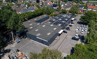 Die ehemalige Firmenzentrale des Photovoltaik-Unternehmens Energieversum in Avenwedde. - Energieversum