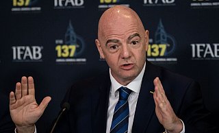Der Präsident des Fußball-Weltverbands FIFA: Gianni Infantino. - Aaron Chown/PA Wire/dpa