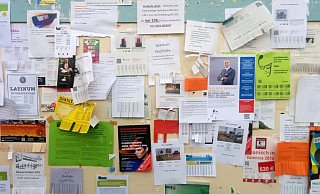 Hier werden immer noch tagtäglich Inserate in Papierform aufgehängt - Hanna Paßlick