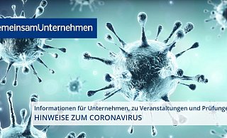 Die Homepage der IHK begrüßt zeitgemäß ihre Gäste. Viele Firmen leiden bereits unter der Corona-Krise. - Screenshot NW