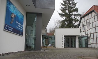 Das Museum in Bünde. Der Museumsverbund umfasst das Kreisheimatmuseum, das Deutsche Tabak- und Zigarrenmuseum und das Dobergmuseum – Geologisches Museum Ostwestfalen-Lippe. - Florian Weyand