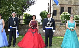 Die Regenten der Rimbecker Schützen: König Hubert Hoppe und Königin Hildegard Bieker-Hoppe. - Privat
