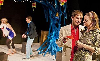 Felicia Spielberger, Lukas Graser, Guido Wachter und Julia Friede (v.l.) suchen die Liebe. - FOTO: PHILIPP OTTENDÖRFER