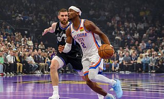 Shai Gilgeous-Alexander war mit 31 Punkten der beste Werfer bei OKC. - Tyler Tate/AP/dpa