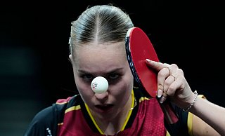 Deutschlands Tischtennis-Hoffnung Annett Kaufmann. - Petros Giannakouris/AP/dpa