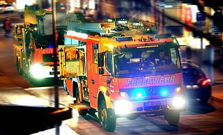 Kabelbrand: Die Feuerwehr war mit 20 Einsatzkräften unterwegs. - Andreas Frücht