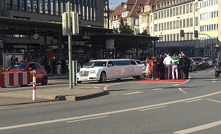 Der Verkehr staute sich bis zum Willy-Brandt-Platz. - Privat