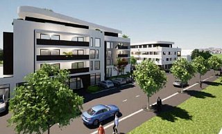 Das bisherige Hotel an der Sander Straße soll zeitgemäß umgebaut werden und drei beziehungsweise vier Geschosse mit Staffelgeschoss gekommen. - Stadtplanungsamt