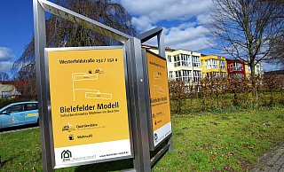 Auch im Wohnquartier an der Westerfeldstraße in Schildesche bekommt das Bielefelder Modell jetzt die Chance zum Neustart - das Pflegepersonal soll bleiben. - Barbara Franke