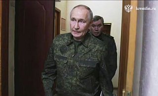 Putin hat erstmals den Frontabschnitt Kursk besucht. - -/Russian Presidential Press Service/AP/dpa