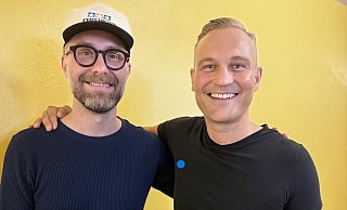 Mark Forster (l.) und der Gütersloher David Kerkmann beim letzten Treffen. Die beiden kennen sich seit acht Jahren. - Privat Mark Forster (l.) und der Gütersloher David Kerkmann beim letzten Treffen. Die beiden kennen sich seit acht Jahren. - Privat