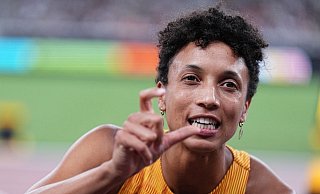 Malaika Mihambo ist mit den Bedingungen vor Ort nicht zufrieden. - Michael Kappeler/dpa