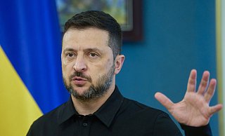 Der ukrainische Präsident Wolodymyr Selenskyj spricht von hohen russischen Verlusten vor Pokrowsk (Archivbild) - Efrem Lukatsky/AP/dpa