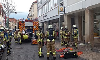 Feueralarm an der Hauptstraße in Warburg. - Simone Flörke